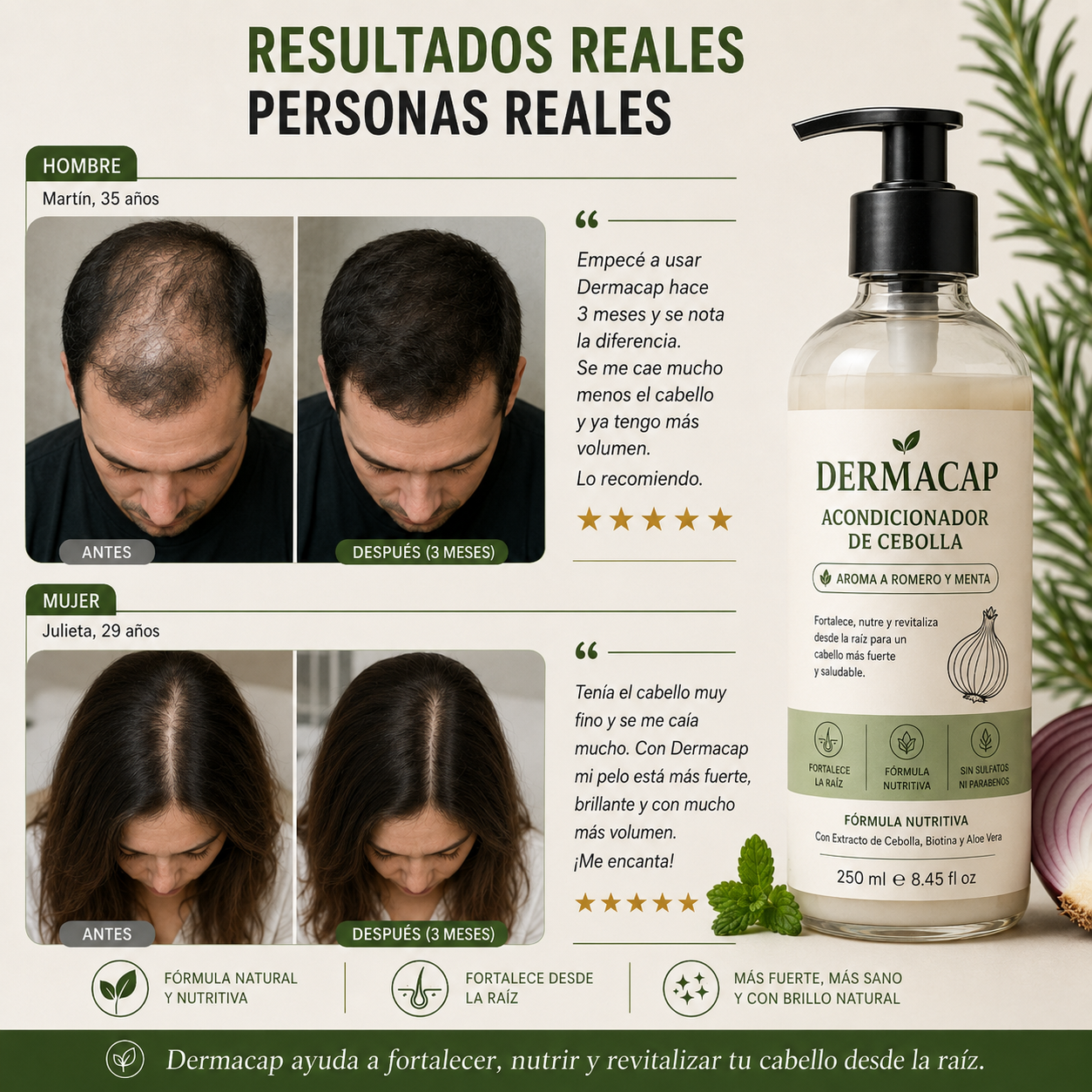 DERMACAP™ Acondicionador Anticaída y Crecimiento