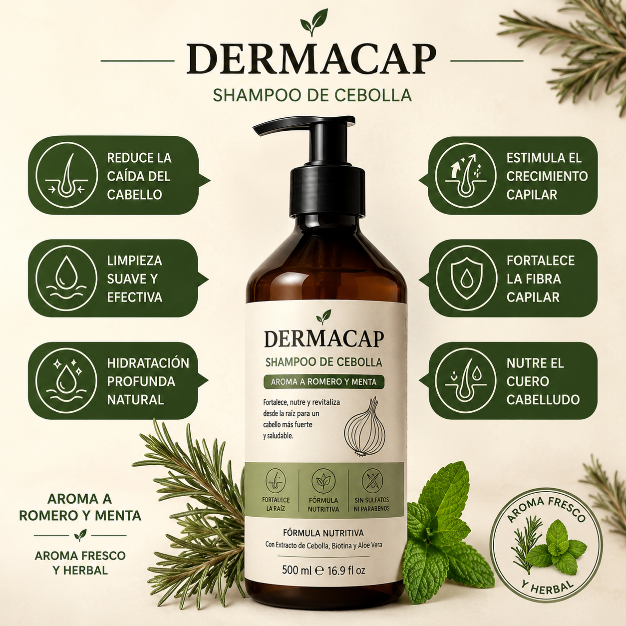 DERMACAP™ Shampoo Anticaída y Crecimiento