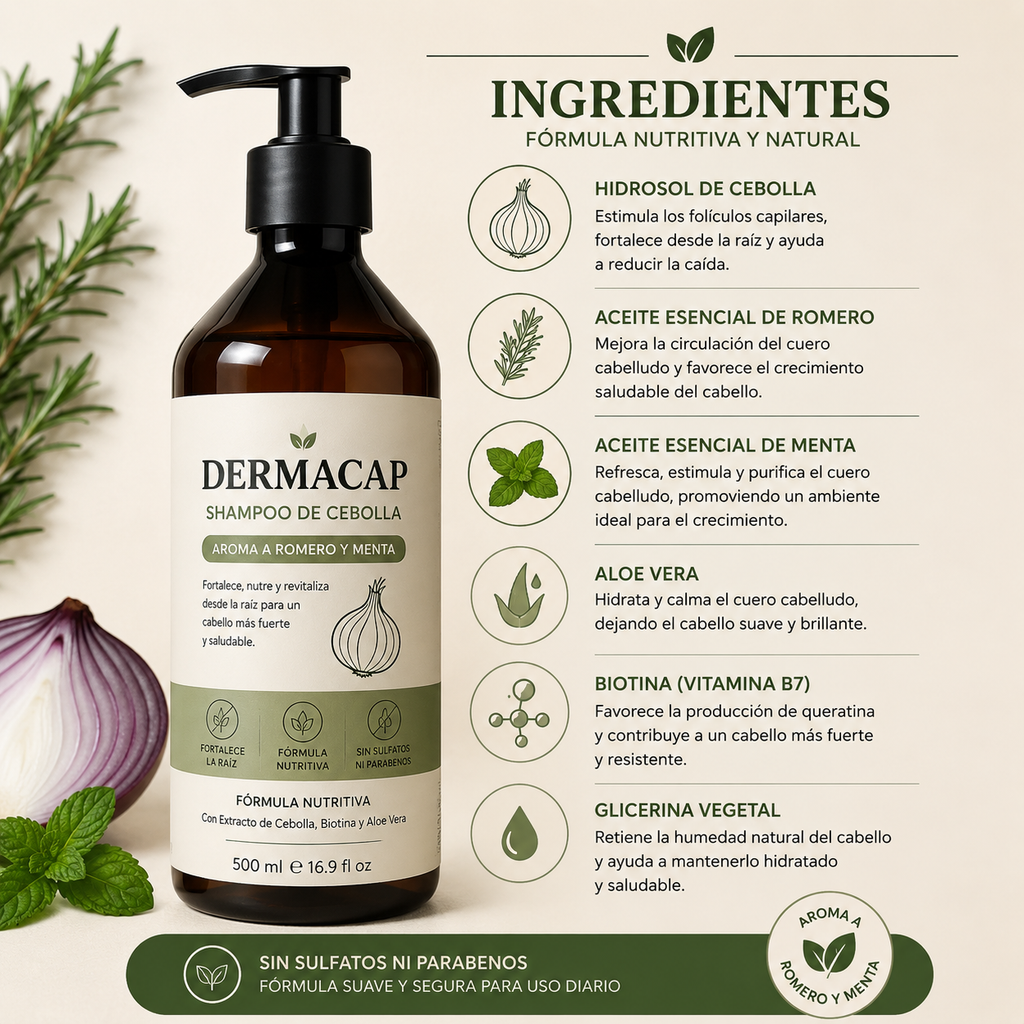 DERMACAP™ Shampoo Anticaída y Crecimiento