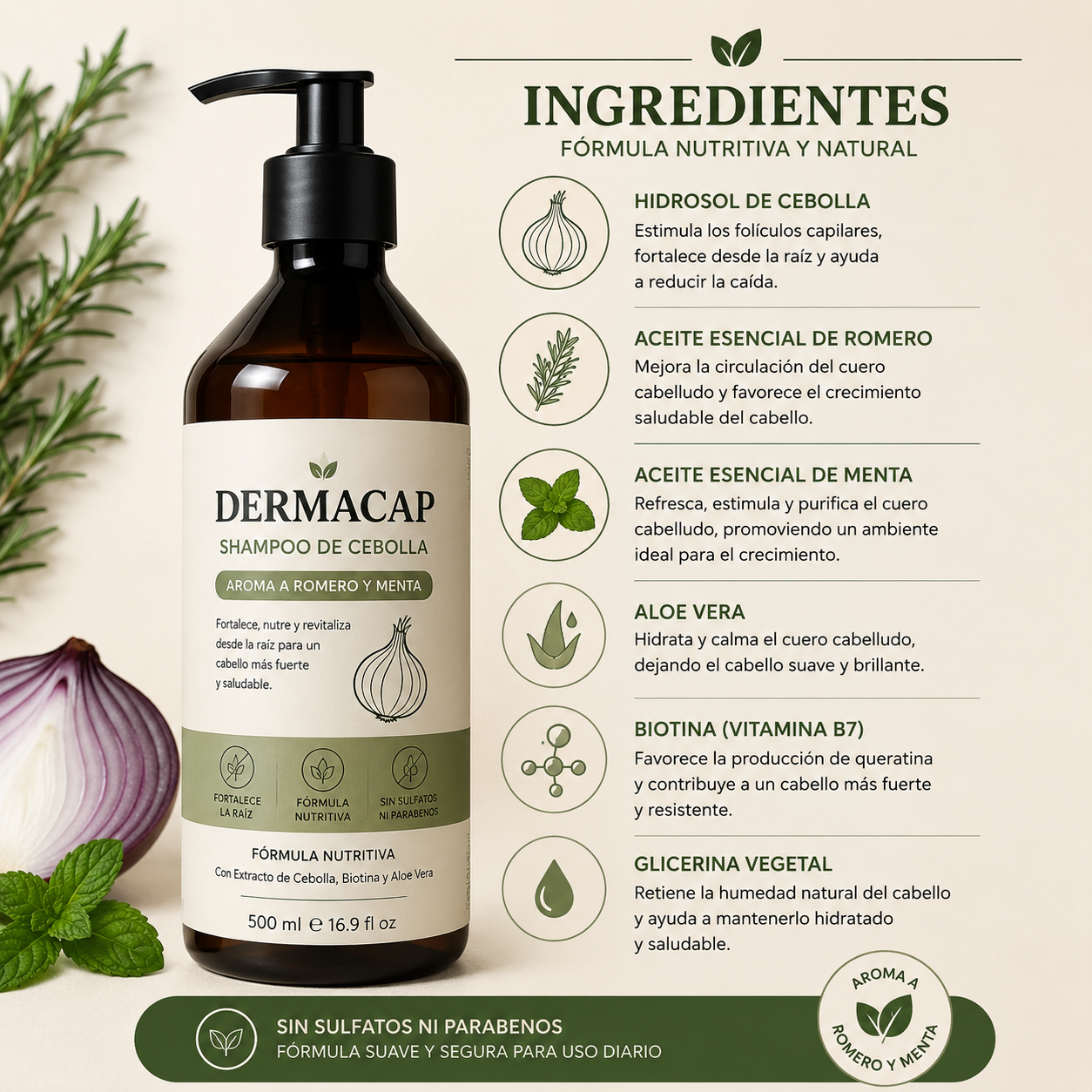 DERMACAP™ Shampoo Anticaída y Crecimiento