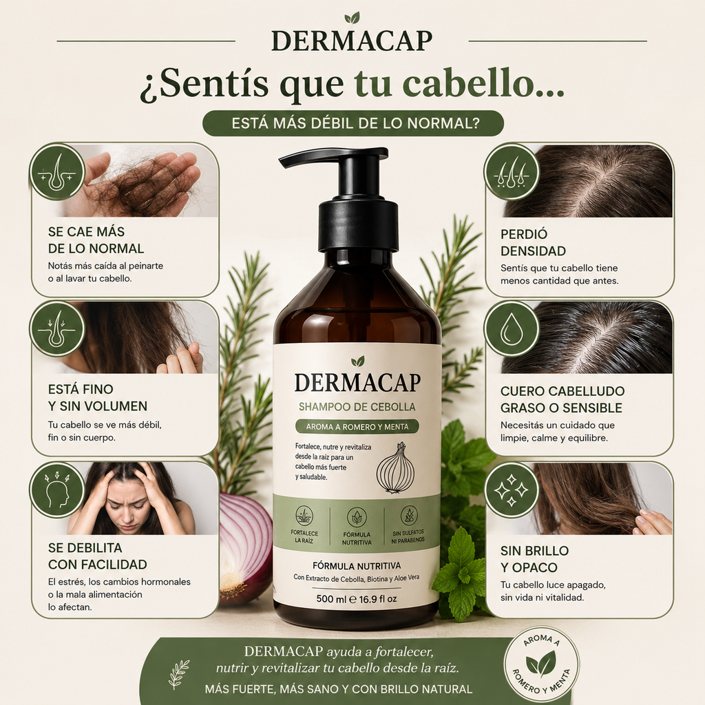DERMACAP™ Shampoo Anticaída y Crecimiento